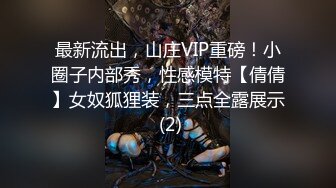 最新流出，山庄VIP重磅！小圈子内部秀，性感模特【倩倩】女奴狐狸装，三点全露展示 (2)