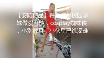 【安防精品】暑期开学校园学妹做爱开放，cosplay蜘蛛侠，小别数月，小伙早已饥渴难耐