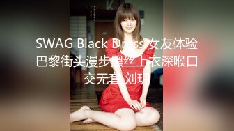 SWAG Black Dress 女友体验巴黎街头漫步黑丝上衣深喉口交无套 刘玥